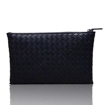 [보태가 베네타] 베네타] 인터레치아토 가죽 블랙 남성용 크로스백 bv0012b - Bottega Veneta Intrecciato Black Mens Clutch Bag