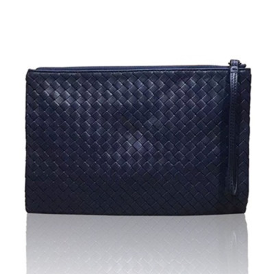 [보태가 베네타] 인터레치아토 가죽 다크 블루 남성용 클러치백 bv0014b - Bottega Veneta Intrecciato Dark Blue Mens Clutch Bag