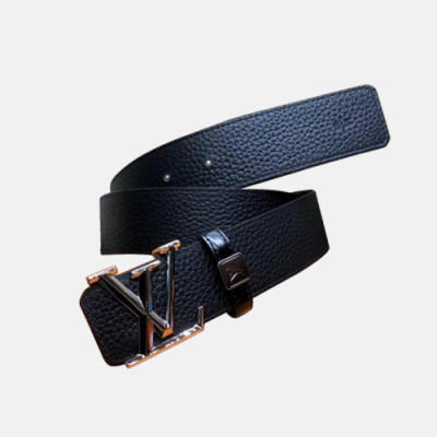 [루이비통]신상 이니셜 블랙 남성용 벨트 lv0017y - Louis Vuitton Initials Black Mens Belt