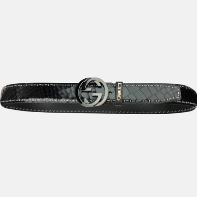 [구찌] 인터로킹 더블 G-버클 뱀무늬 남성용 벨트 gu0018y - Gucci Interlocking Double G-Buckle Snake Mens Belt