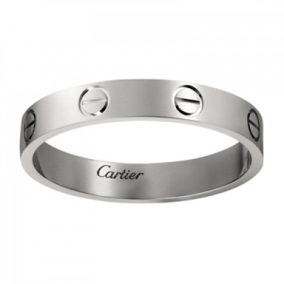 [까르띠에] 러브 웨딩 밴드 화이트 골드 B4085100 커플링 - ca0012z Cartier Love Wedding Band White Gold