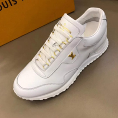 [루이비통] 런웨이 올 화이트 스니커즈 남성용 신발 lv0023x - Louis Vuitton Runway All White Sneakers Mens Shoes