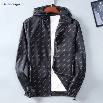 [발렌시아가]Balenciaga 2018 Mens Logo Windproof Jackets - 발렌시아가 2018 남성 로고 방풍자켓 Bal0011x.Size(m - 3xl).블랙