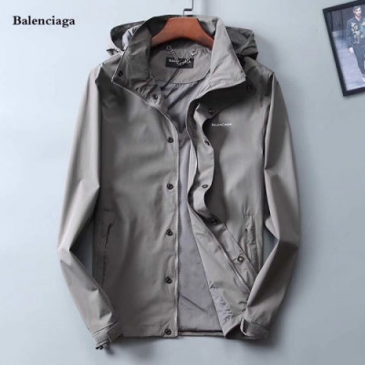 Balenciaga 2018 Mens Logo Windproof Jackets - 발렌시아가 2018 남성 로고 방풍자켓 Bal0012x. Size(m - 3xl).3컬러(블랙/그레이/네이비)