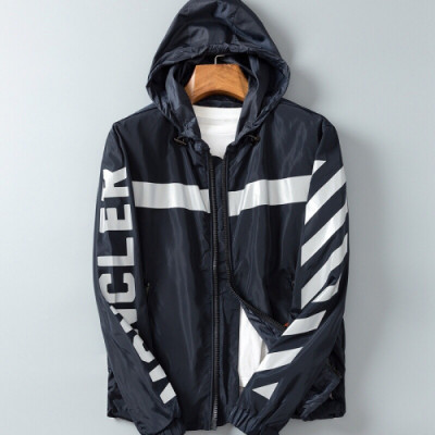 OFF-WHITE 2018 MENS WIND BREAKER JACKET - 오프화이트 남성 신상 바람막이 자켓 OFF0013 , 2색 (블루/블랙)