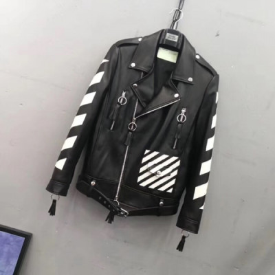 OFF-WHITE 2018 MENS SHEEPSKIN JACKET - 오프화이트 남성 양가죽 자켓 OFF0015 , 3색 (블랙/실버/불루)