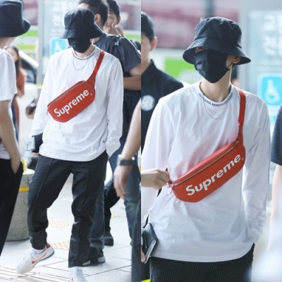 Louis Vuitton x supreme collabo epi leather belt bag,24cm - 루이비통+슈프림 남여공용 힙색 M54319,LOUB0017,24cm2색(블랙,레드) - 백현