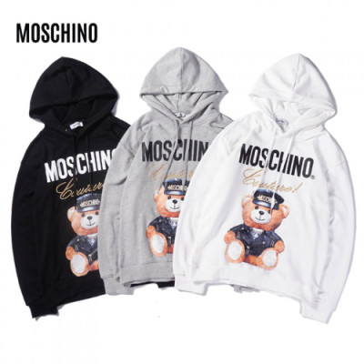 MOSCHINO 2018 COTTON HOOD TEE - 모스키노 코튼 후드티 MOS001 , 3색 (블랙,그레이,화이트)