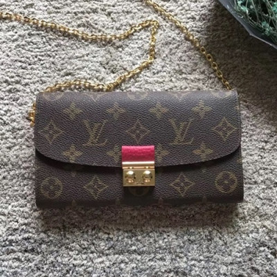 Louis Vuitton Damier Croisette Chain Wallet Shouder Bag,19cm - 루이비통 다미에 크로아제트 체인 월릿 숄더백 N61273,LOUB0229,19cm