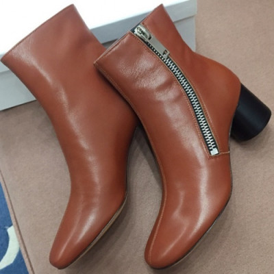 CELINE 2018 LADIES  LEATHER ANKLE BOOTS  - 셀린느 여성 레더 앵클부츠 CEL004 , 사이즈 (225 - 250)