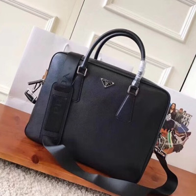 Prada Saffiano Mens Business Bag,36CM - 프라다 사피아노  남성용 서류가방 2VE891-1 ,36CM