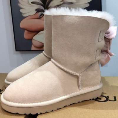 UGG 2018 LADIES RIBBON ANKLE BOOTS - UGG 리본 어그부츠 UGG003 , 사이즈 (225 - 250)