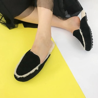 UGG 2018 LADIES LEATHER SLIPPER - UGG 여성 레더 어그 털슬리퍼 UGG0020 , 사이즈 (225 - 250)