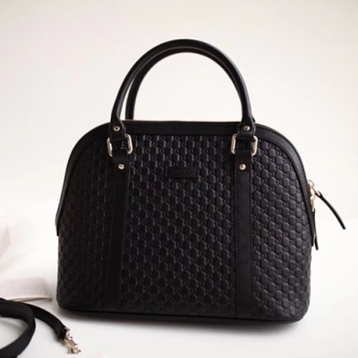 Gucci Micro Ssima Dome Women Tote Shoulder Bag,31CM - 구찌 마이크로시마 돔 여성용 토트숄더백 449663, GUB0032,31CM