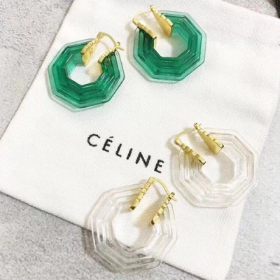 CELINE  Earring - 셀린느  여성용 귀걸이 2색 (화이트,그린)