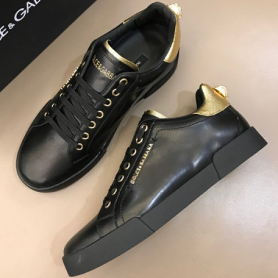 DOLCE&GABBANA 2018 PEARL LEATHER SKEAKERS - 돌체앤가바나 진주 레더 스니커즈 DOL0081 , 사이즈 (225 - 275)