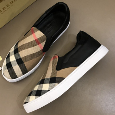 BURBERRY 2018 MEN CHECK COTTON LOAFER  - 버버리 남성 체크 코튼 로퍼 BUR0155 , 사이즈 (240 - 270)