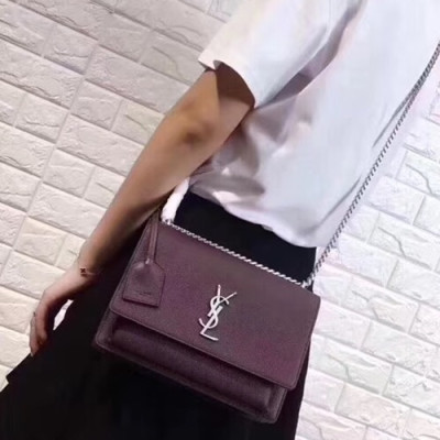 Saint Laurent Women Sunset Shoulder Bag ,22CM - 입생로랑 여성용 선셋 숄더백 442906 ,SLB0011,22CM,레드