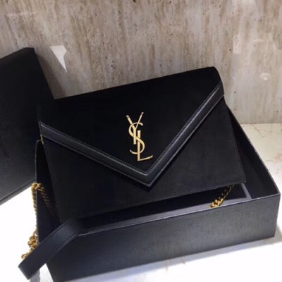 Saint Laurent Women Le Sept Chain Shoulder Bag,25CM - 입생로랑 여성용 르셉트 체인 숄더백 511262,SLB0129, 25CM,블랙(금장)