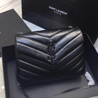 Saint Laurent Women Monogram Small Chain Shoulder Bag,24CM - 입생로랑 여성용 모노그램 스몰 체인 숄더백 464676,SLB0172,24CM,블랙