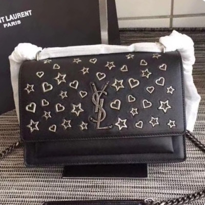 Saint Laurent Women Monogram Shoulder Bag,22CM - 입생로랑 여성용 모노그램 숄더백 442906,SLB0174,22CM,블랙