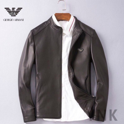 ARMANI 2018 MENS DOWN LEATHER JACKET - 알마니 남성 가죽자켓 ARM0060  , 사이즈 (M - 3XL)