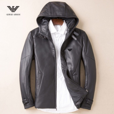 Armani 2018 Mens Down Leather Jacket - 알마니 남성 다운가죽 자켓 Arm0065x.Size(l - 4xl)