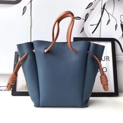 Loewe Flamenco Knot Small Tote Bag,24CM - 로에베 플라멩고 노트 스몰 토트백 ,LOE0023, 24CM, 블루