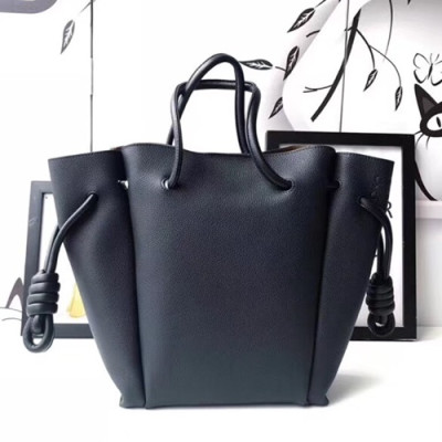 Loewe Flamenco Knot Small Tote Bag,24CM - 로에베 플라멩고 노트 스몰 토트백 ,LOE0024, 24CM, 다크네이비