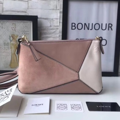 Loewe Puzzle Pochette Mini Shoulder Bag, 24CM - 로에베 퍼즐 포쉐트 미니 숄더백 ,LOE0031, 24CM, 핑크