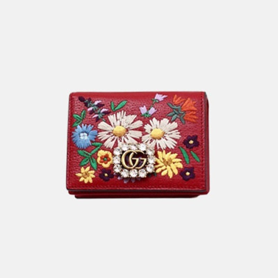 Gucci 2018 GG Flower Wallet 499311 - 구찌 18S GG 플라워 반지갑 GUC0239 11CM