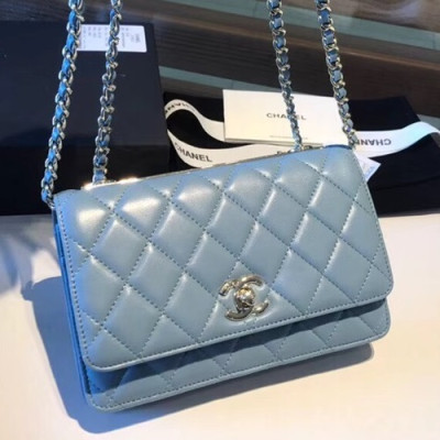 Chanel WOC Chain Cross Bag ,19CM - 샤넬 WOC 체인 크로스백,CHAB0002,19CM,스카이블루