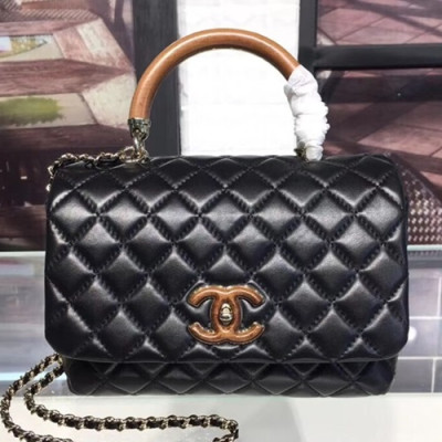 Chanel 2018 Coco Chain Handle Shoulder Bag,21CM - 샤넬 2018 코코 체인 핸들 숄더백,CHAB0046,21CM,블랙