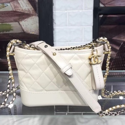 Chanel 2018 Gabrielle  Hobo Shoulder Bag ,20CM - 샤넬 2018 가브리엘 호보 숄더백,CHAB0091,20CM,화이트