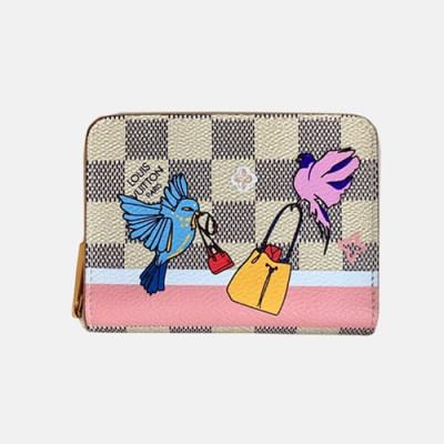 Louis Vuitton 2018 Zippy Canvas Wallet - 루이비통 지피 코인 퍼스 다미에 아주르 LOU0178 11CM