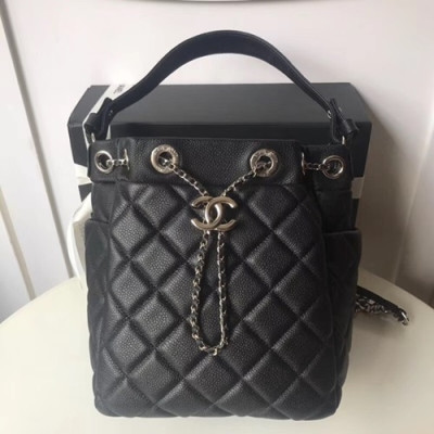 Chanel Women Bucket Shoulder Bag,21CM - 샤넬 여성용 버킷 숄더백,CHAB0110,21CM,블랙