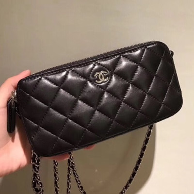 Chanel Women Phone Bag,19CM - 샤넬 여성용 휴대폰 백,CHAB0115,19CM,블랙