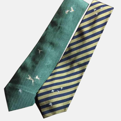 BURBERRY MENS  NECKTIE  NAVY, GREEN  -  버버리 남성용 넥타이 2색(네이비,그린)