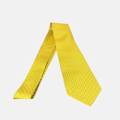 HERMES  MENS  NECKTIE  YELLOW  - 에르메스 남성용 넥타이 옐로우