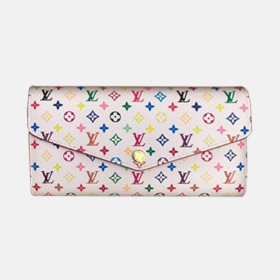 Louis Vuitton 2018 Sarah Wallet M60667 - 루이비통 멀티 사라윌릿 화이트 LOU0220 19CM