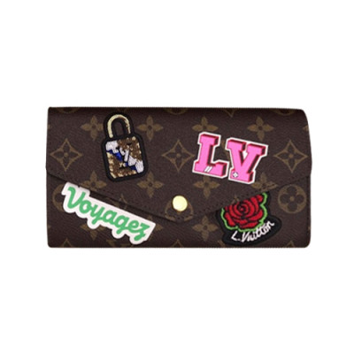 Louis Vuitton Sarah Wallet Monogram M63318 - 루이비통 모노그램 사라 월릿 패치 장지갑 LOU0224 19CM