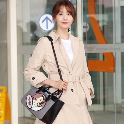 Prada 2018 Dual Women Tote Shoulder Bag,28CM - 프라다 2018 듀얼 여성용 토트숄더백 ,1BA178-2,28cm- 윤아