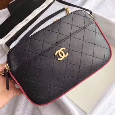 Chanel 2018/2019 Chain Camera Bag, 24CM - 샤넬 2018/2019 체인 카메라백,CHA0155,24CM,블랙