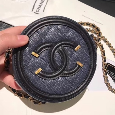 Chanel Women Mini Cross Bag,12CM - 샤넬 여성용 미니 크로스백 CHAB0193,12CM, 블루