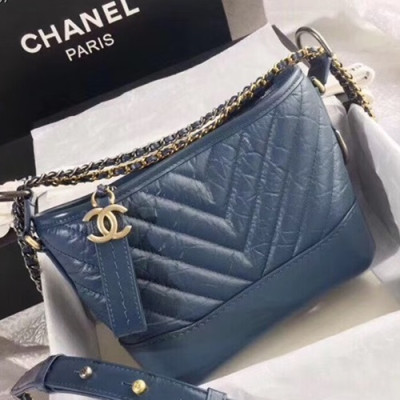 Chanel 2018 Gabrielle  Hobo Shoulder Bag,20CM - 샤넬 2018 가브리엘 호보 숄더백, CHAB0215,20CM,블루