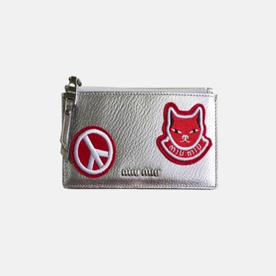 2018/19 MiuMiu Ladies Patch Card Wallet 5M B006 - 미우미우 여성 패치 카드지갑 MIU003X 15.5CM