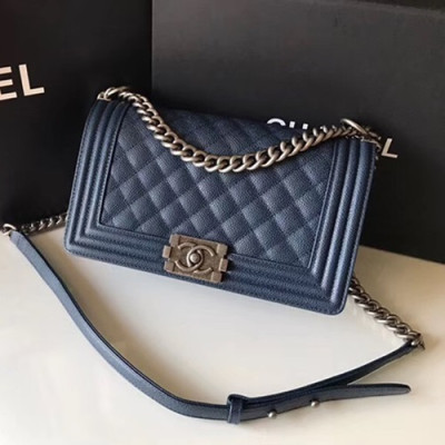 Chanel Leboy Chain Shoulder Bag,25CM - 샤넬 르보이 체인 숄더백  67086 - CHAB0245,25CM,블루