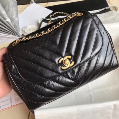 Chanel 2018/2019 Chain Shoulder Bag,22CM - 샤넬 2018/2019 체인 숄더백 CHAB0252,22CM,블랙