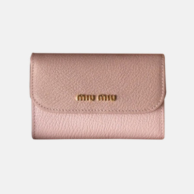 MiuMiu 2018 Ladies Small Wallet 5MV027# - 미우미우 신상 반지갑 MIU0032X  12.5CM