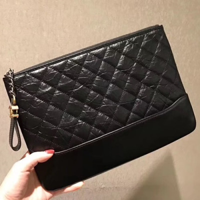 Chanel 2018 Gabrielle Clutch Bag,28/34CM - 샤넬 2018 가브리엘 클러치백,CHAB0254,28/34CM,블랙